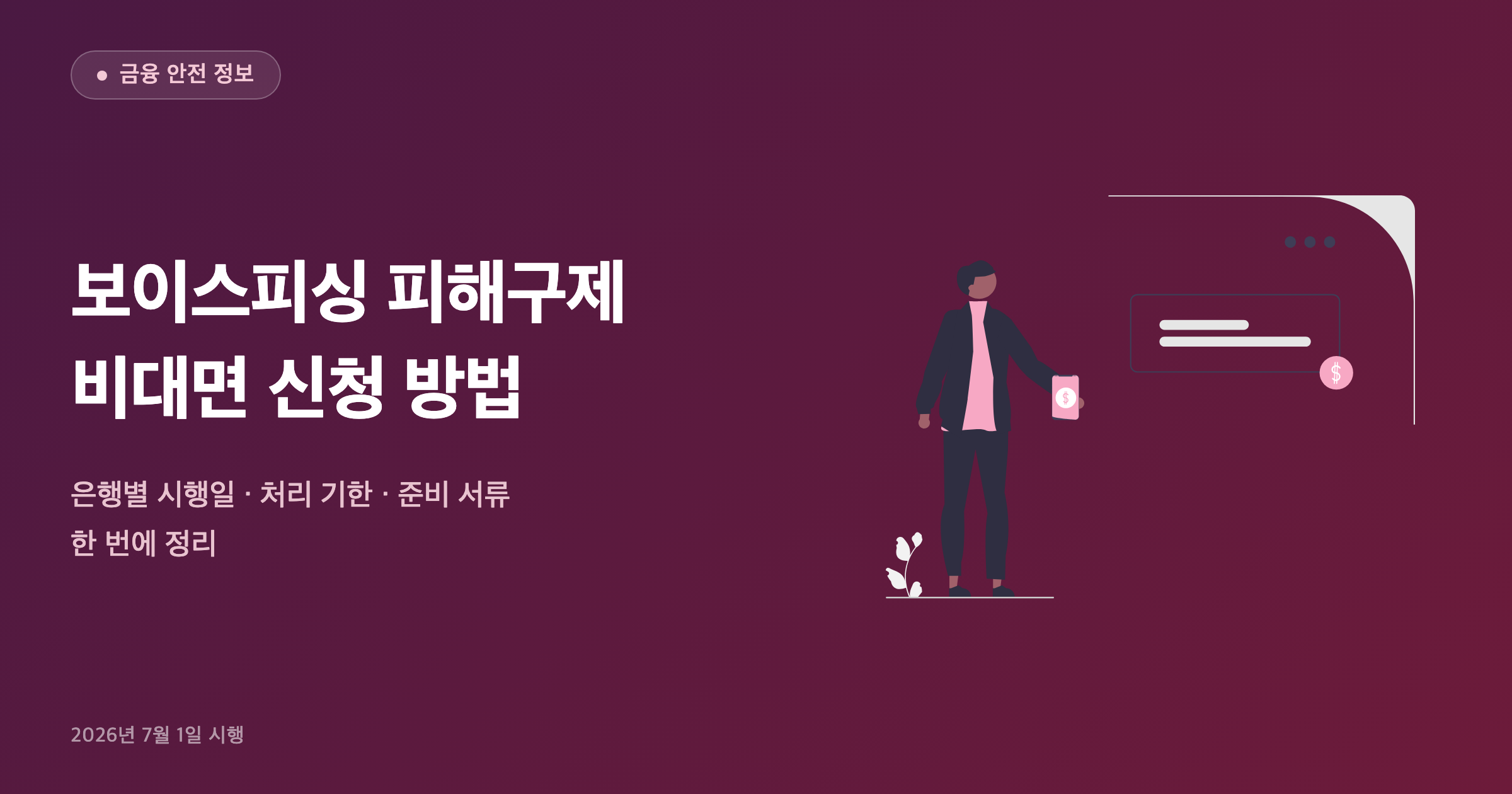 보이스피싱 피해구제 비대면 신청