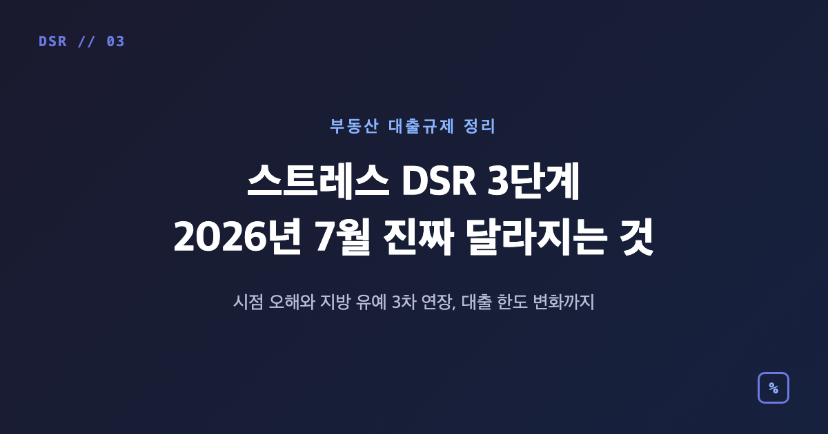 스트레스 DSR 3단계