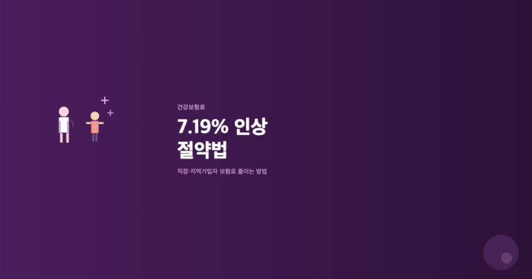건강보험료 인상 절약법