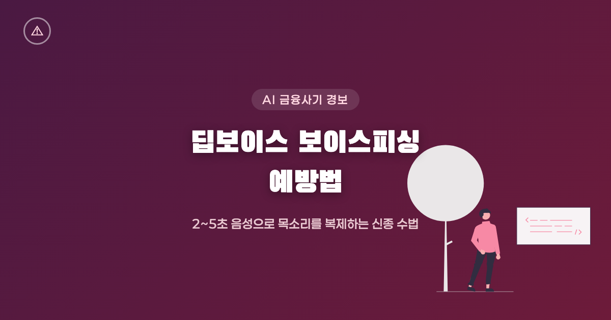 딥보이스 보이스피싱 신종 수법 3가지와 예방법