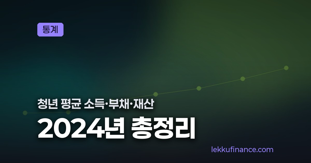 청년 평균 소득 부채 재산 통계 대표 이미지